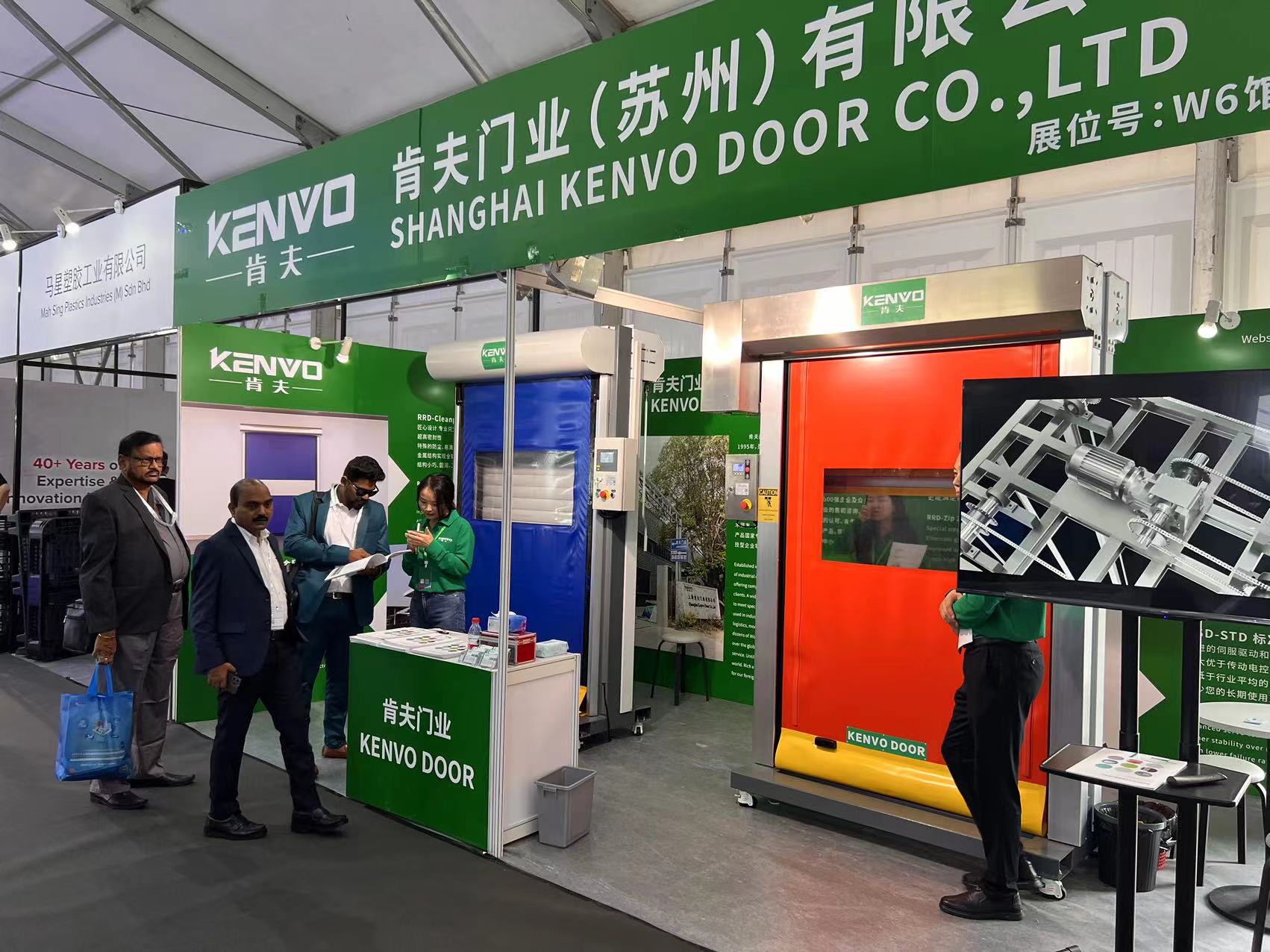 KENVO high speed rolling door in CEMAT AISA EXPO 2