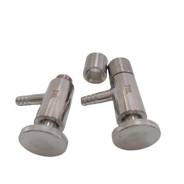 Acero inoxidable 304/316L 1/2 pulgada Equipo de cerveza de cerveza Válvula de muestra