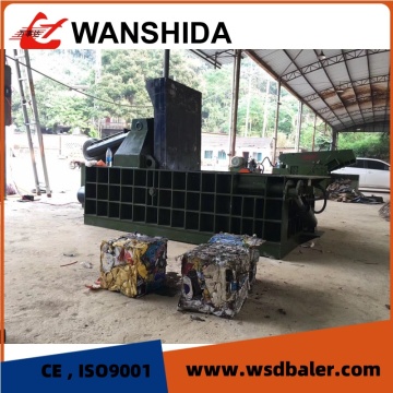 Braçadeira compactadora de sucata automática com controle de PLC