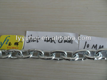 10mm din 766 galvanized short iron link chain
