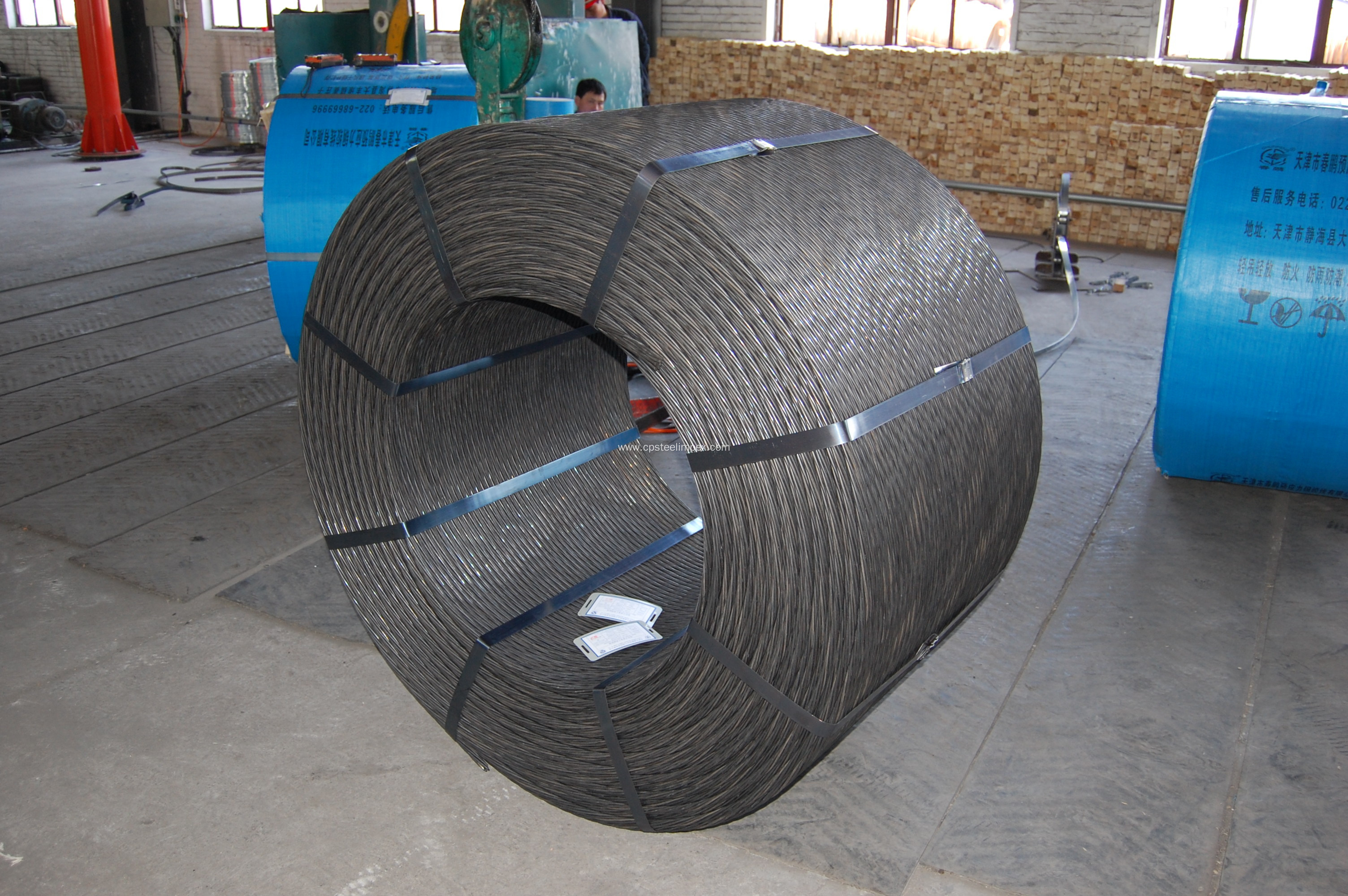 PC strand with low relaxation and high tensile