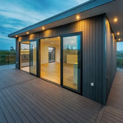 Easy-Install Co-extruded WPC Bamboo Flooring for Outdoor