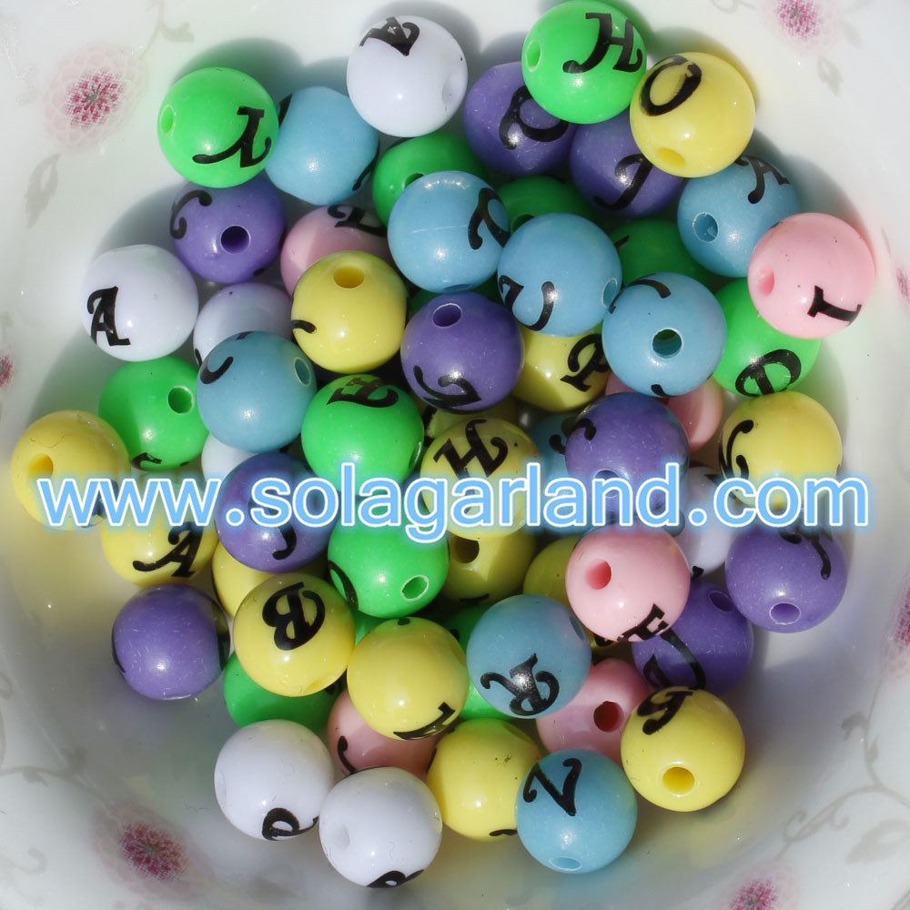 8MM Acrylic Round Spacer Beads