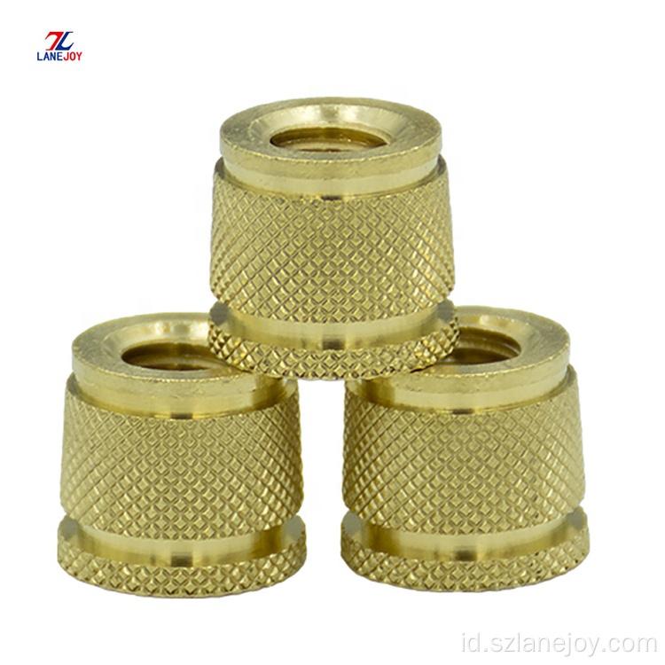 Brass Knurled Insert Nut Pin / mur insert berulir kuningan