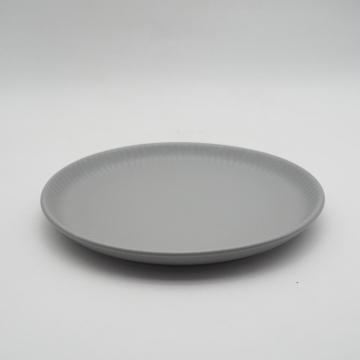 Utensílios de mesa em relevo cinza, utensílios de mesa de cerâmica chineses, conjuntos de utensílios de cerâmica