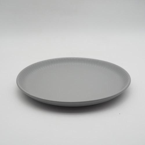 Utensílios de mesa em relevo cinza, utensílios de mesa de cerâmica chineses, conjuntos de utensílios de cerâmica