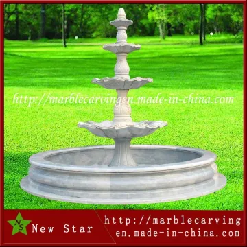 White Marble Garden Granite Fountain Stone Fountain
