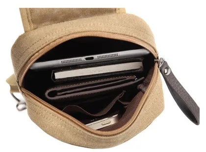 Men Travel Canvas shoulder bag for ipad