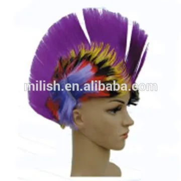MPW-0518 Football fans sport team supporter cheering Wholesale Mohawk punk wig