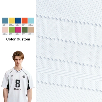 Custom Wholesale Polyester Jacquard Mesh Sportswear Fabric 140~180gsm