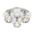 Crystal glass shade ceiling light LED light bulb