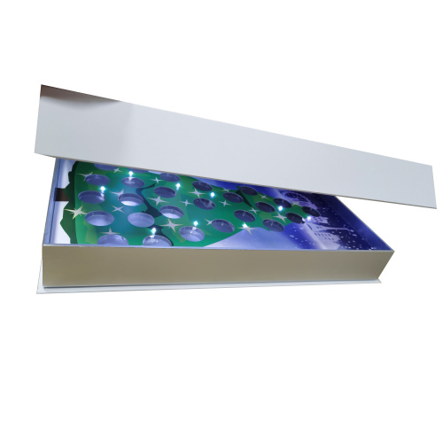 Magnet control LED light paper chocolate box packaging