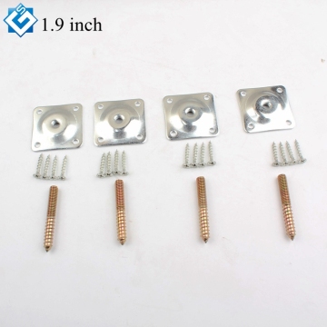 Moderne Möbelbeine im Stil - 48 mm M8 5/16 \ "gerade Metallbettbein Kits