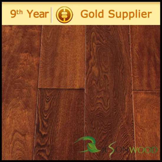 Engineered Birch hardwood flooring Gunstock Color mutlilayer hot sale