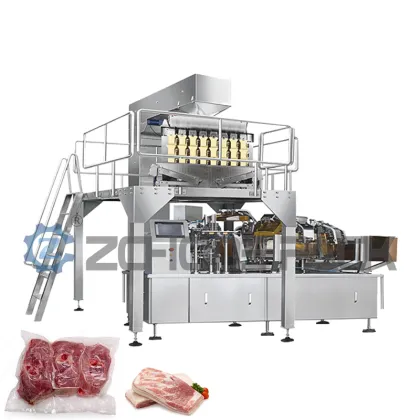 Automatic Multi-Function Rotary Vacuum Packing Machines for Food Packaging