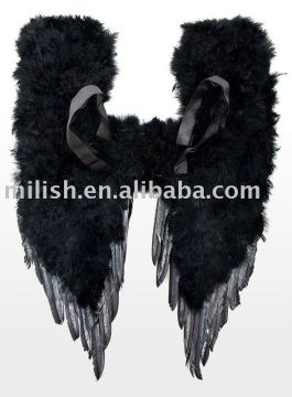 Party feather angel black wings (party decoration) MW-0011