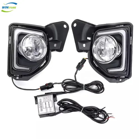 Spot Light LED Fog Lamp for Toyota Hiace (2014-2018): Enhance Visibility with U-Shaped Daytime Running Fog Lights - Model HIA-C002