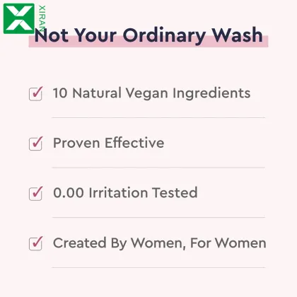 PH Balanced Organic Vaginal Foaming Wash for Gentle Feminine Hygiene