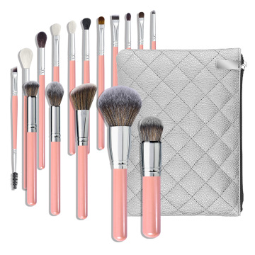 30pcs Wooden Custom Branded Luxury Private Label Pink Professional Makeup Artist Brush Set