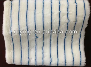 Economic blue stripe polyacrylic paint roller fabric