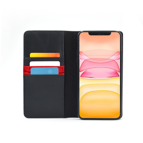 leather flip phone case card holder for galaxy