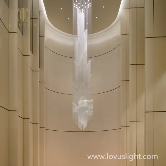 2022 latest white high luxury hallway chandelier custom chandelier hotel hallway chandelier