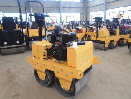 Produce Cheap Walk Behind Vibratory Double Drum Tarmac Roller FYL-S600C