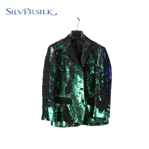 Bling Bling Blazer Fancy Fancy Reversible untuk Lelaki