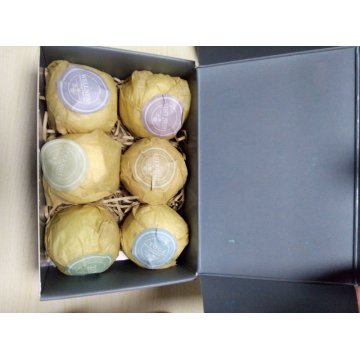 Bath Bomb Set 6 Pack of Large Bath Fizzies with Organic & Natural Ingredient Fizzy Healing Soak Bath Bombs