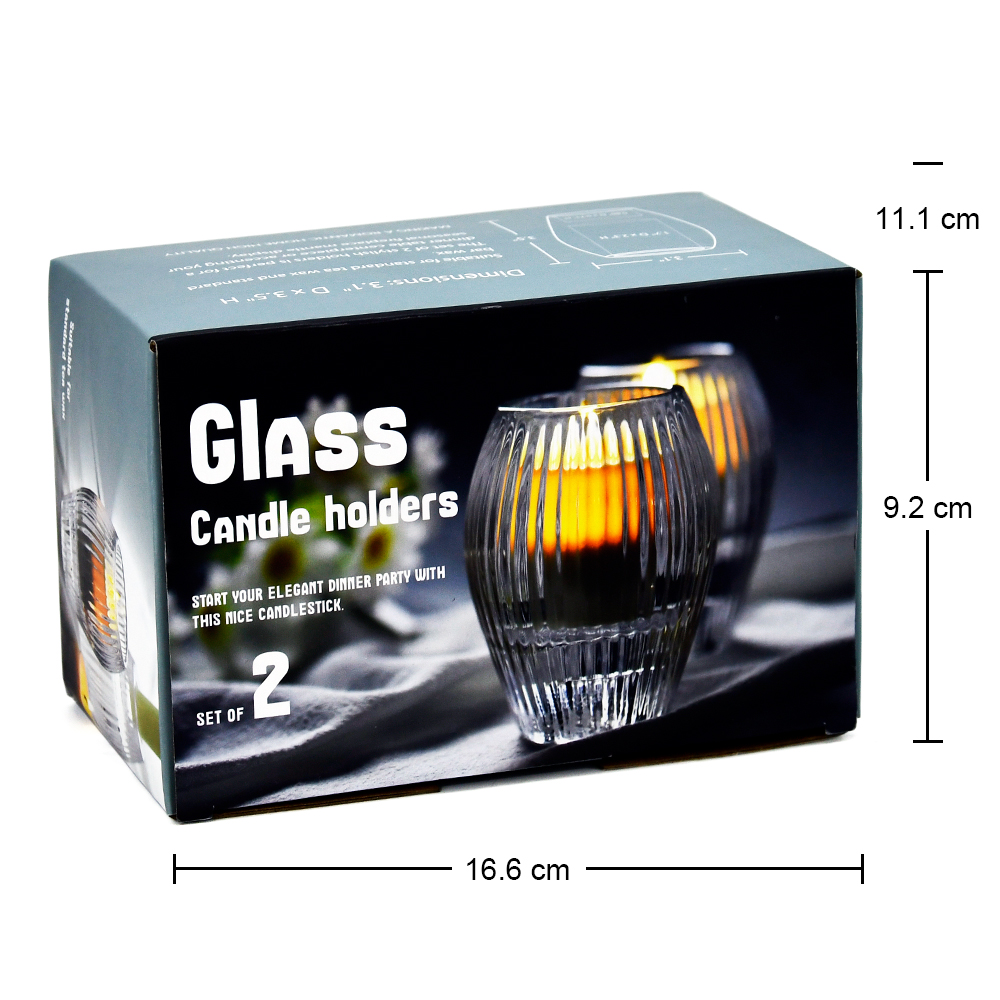 Suportes para velas tealight a granel de cristal