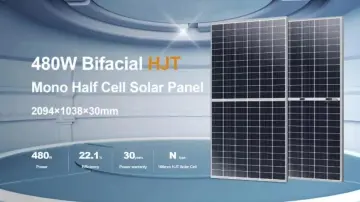 166mm 144Cells HJT Mono Half Cell PV Module