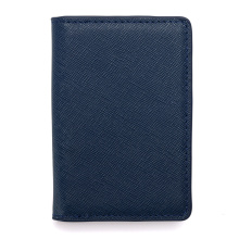 Free sample leather Credit coin pocket card holder