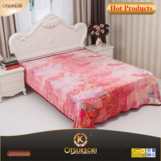 2017 Korean style flannel blanket, colorful flannel blanket with king size.