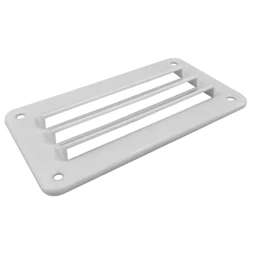 Marine Boat Air Vent White ABS Plastic 3 Slotted Louvered Ventilator