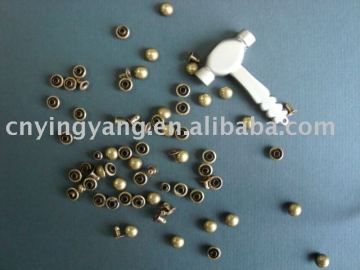 iron leather rivets