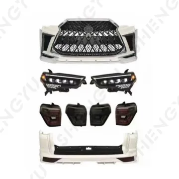 Bodykit for 4 Runner 2010-2021: Lexus Style Front and Rear Bumper with Grille and Auto Lamps