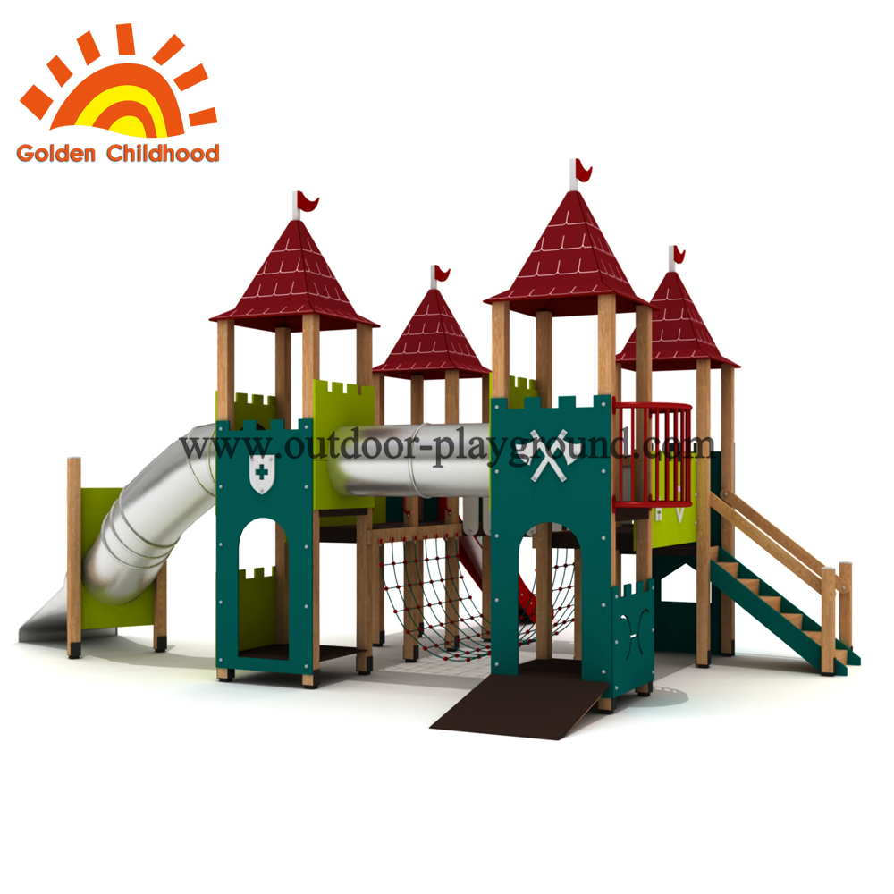 Wooden baby swing for playground