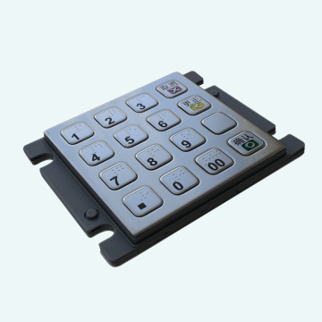 Compact Stainless Steel EMV AES Approved Encrypted PINpad