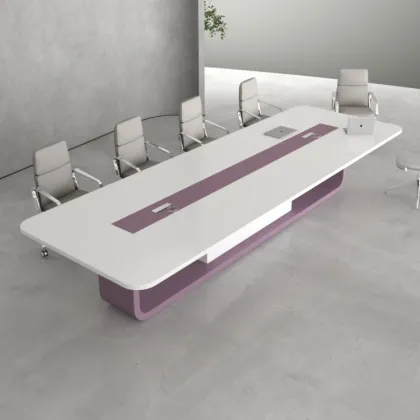 Modern Orange Paperless Conference Table for New Office Meeting Rooms