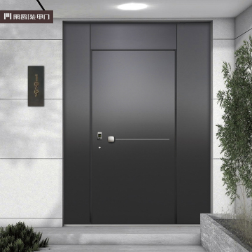 Modern Design Black Aluminum Villa Front Door