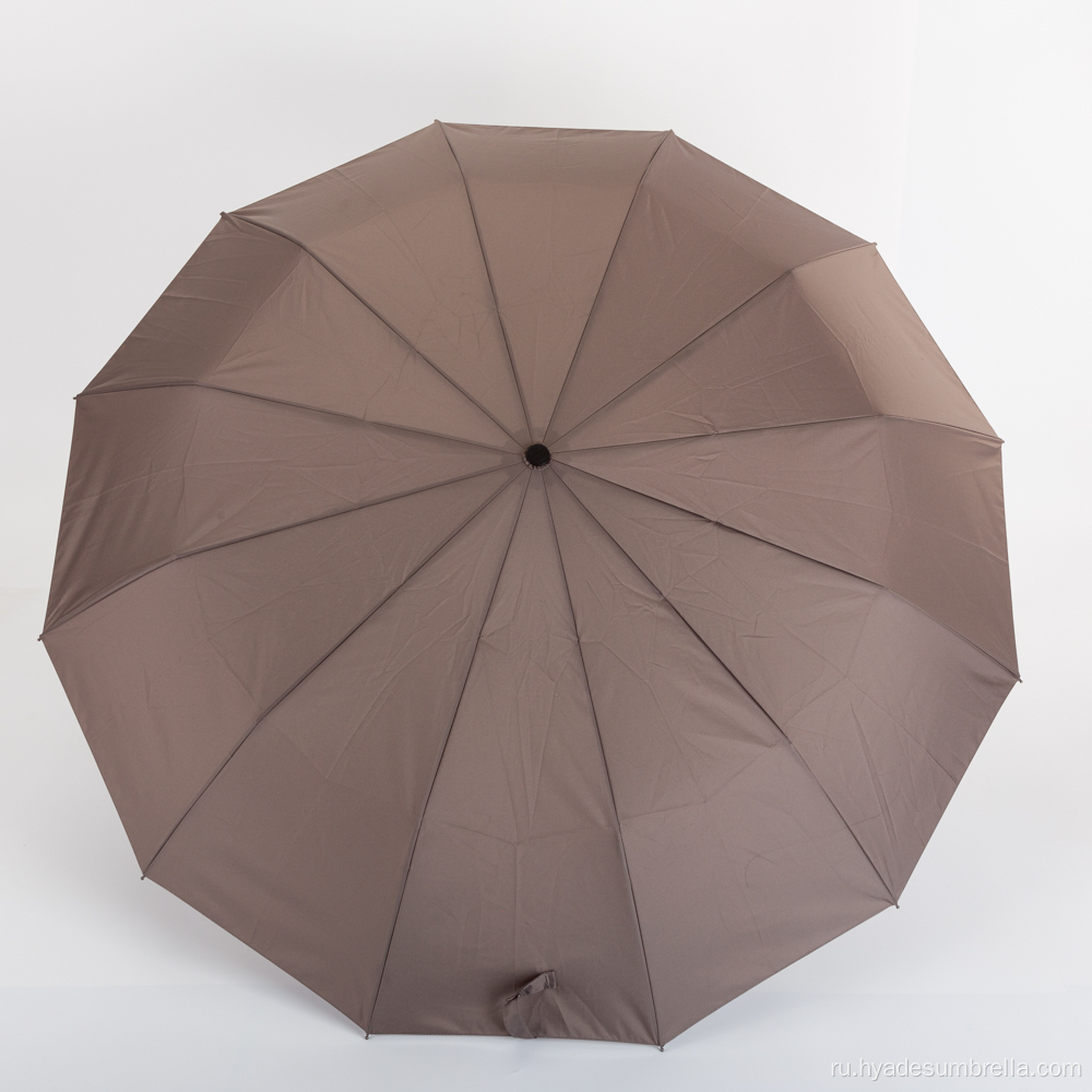 Большой автоматический мужской складной зонт Stormproof