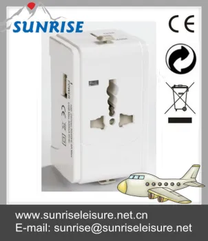 36188# Universal Travel Adapter With Usb Port Output 5V1A