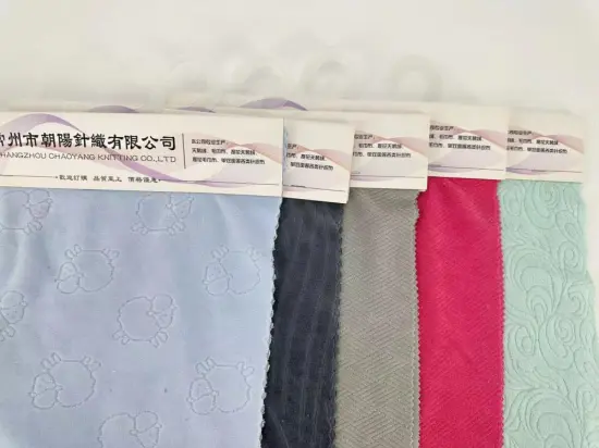 Available in stock cotton knitted jacquard velvet