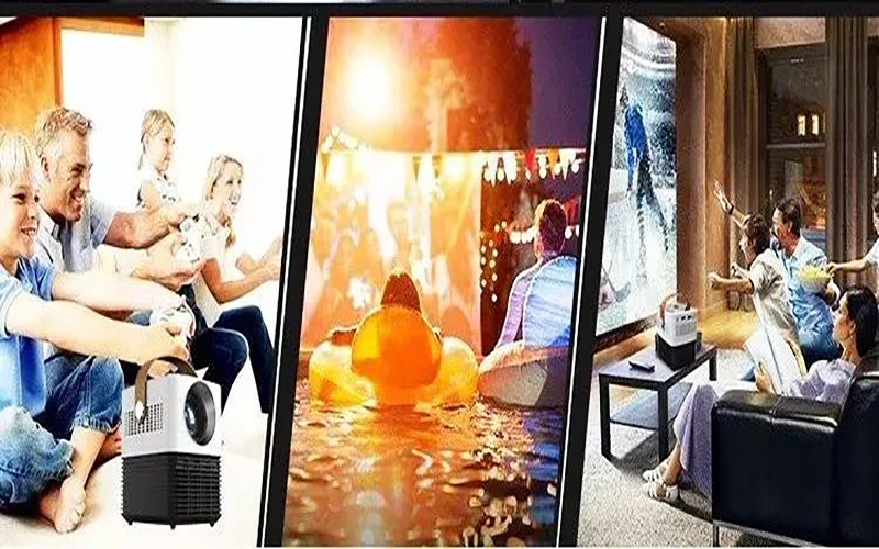 Outdoor gaming projector