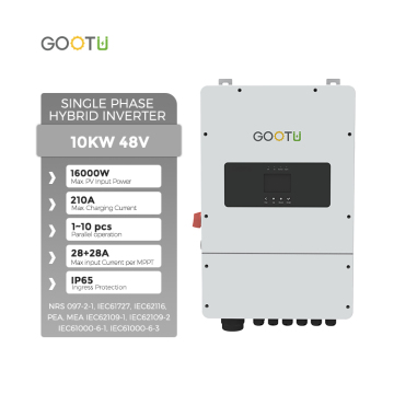 Onduleur solaire hybride parallèle 10KVA avec WiFi et IP65