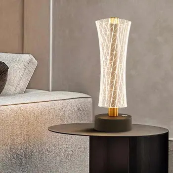 Factory Direct Acrylic LED Desk Lamp for Bedroom, Hotel, Living Room, and Study - Decorative Table Lamp Lighting