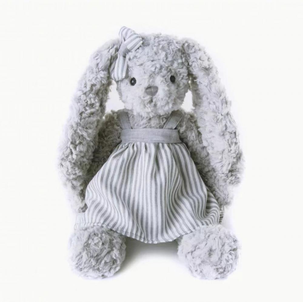 Grey Curly Looper Rabbit Plush Sleeping Toy Jpg