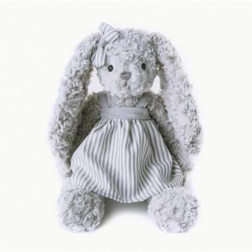 Jouet de sommeil en peluche de lapin bouclé gris bouclé gris