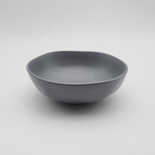 Set de cena de stoneware de griseta de forma irregular gris/seta de cena de vajilla de cerámica