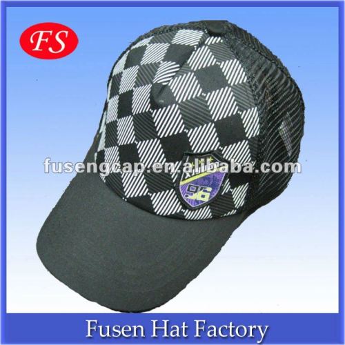 100% Cotton 5 panel full Printing Sports Mesh Cap